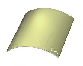 CURVED GLASS STOCK PICTURE