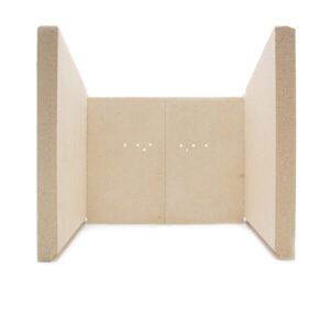 Clock Brocksford fire brick set