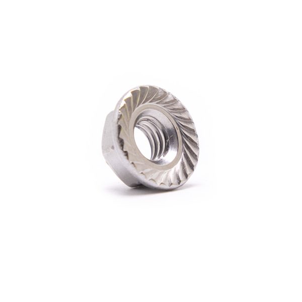 M6 Flange Nut - Hex Serrated